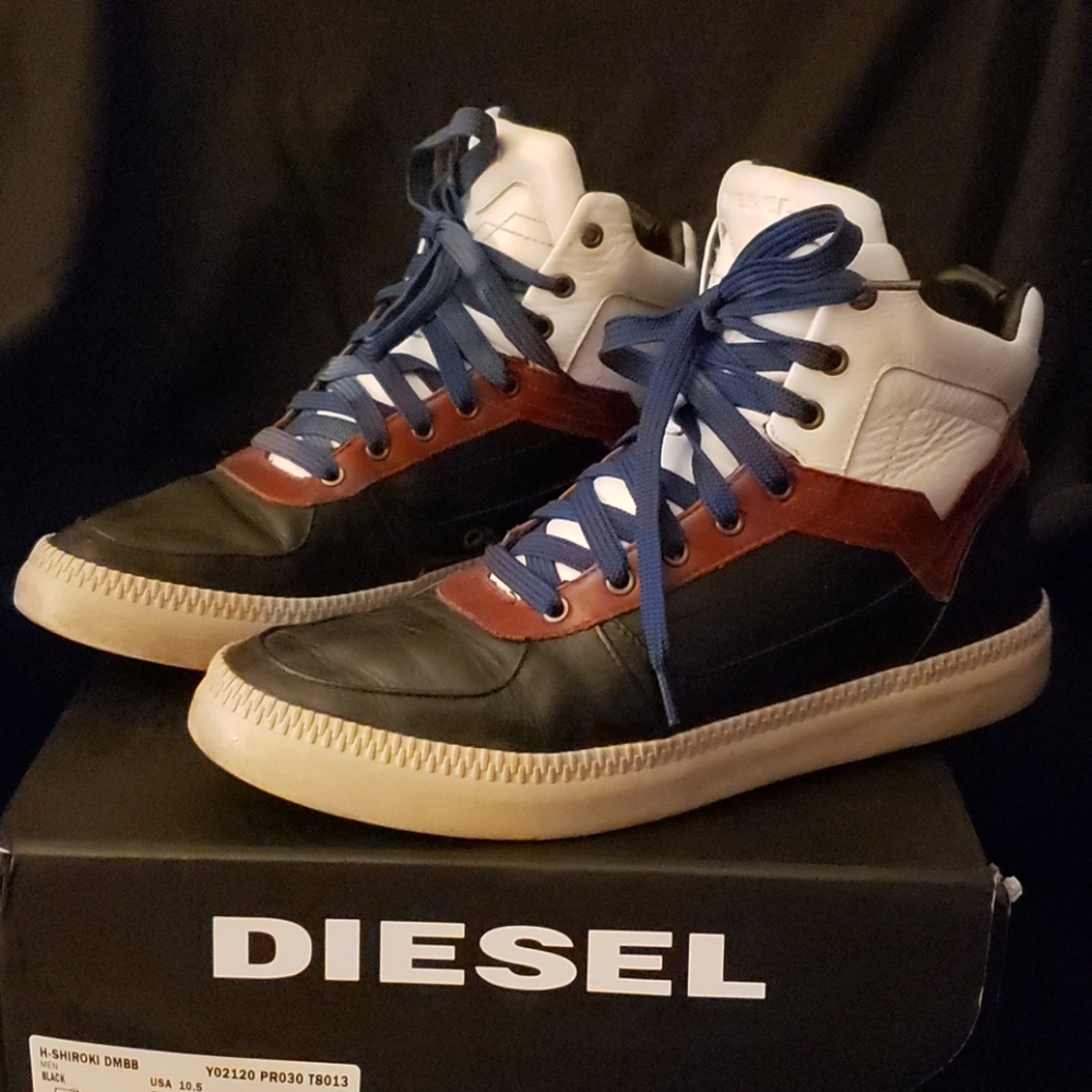 Diesel men's  high tops us 10.5